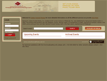 Tablet Screenshot of coston.ezwebcast.com